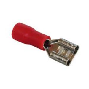 Lugs Spade Female Insulated Red