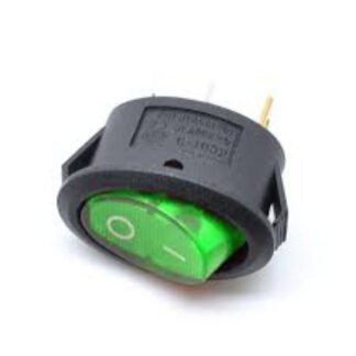 Rocker Switch Oval Green/Red