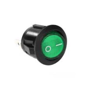 Rocker Switch Round 12v 3 Pin