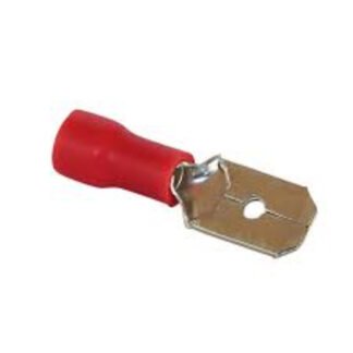 Lug Spade Male 4mm Red