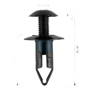 Panel Clip 2 Piece Screw 2/4