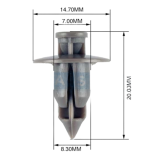 Panel Clip 2 Piece pin 2/3