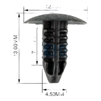 Panel Clip Button 4.5mm 4/8