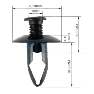 Panel Clip 6-8mm 2/5