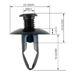 Panel Clip 6-8mm 2/5