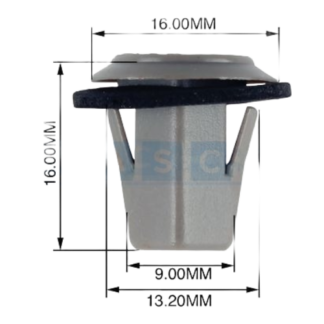 Panel Clip Screw Saddle 12mm 6/2