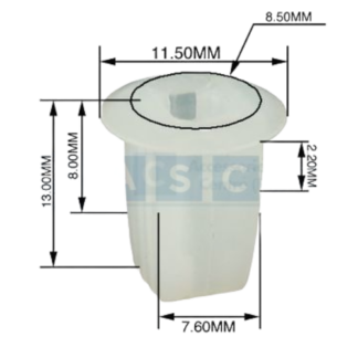 Panel Clip Screw Saddle 8mm 6/8