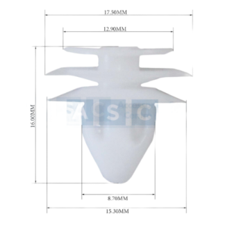 Panel Clip 7.5mm Door HS