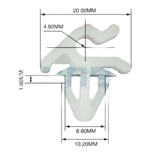 Panel Clip Bonnet Catch 7/2