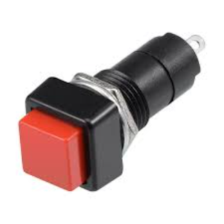 Square Button Switch Red
