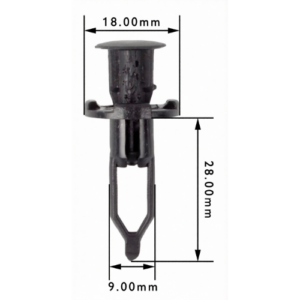Panel Clip Toyota 2 Piece 2/22