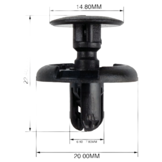 Panel Clip Toyota 2 Piece 2/23