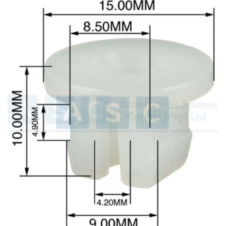 Panel Clip Screw Saddle 9mm 6/7
