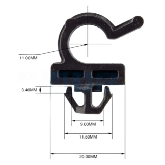 Panel Clip Bonnet Catch 7/4